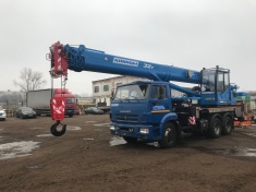 Реализация первого 32 тонного автокрана пр-ва АО "КАЗ"